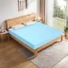 3-inch Thick Gel-Infused Air Foam Mattress Topper in Light Blue