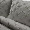 Soft Pleated Cotton 3 Piece Comforter Set