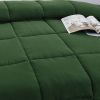 Green 3 Piece Microfiber Reversible Comforter Set
