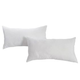 Set of 2 - Bed Pillow with Plush Polyester Fill and 2 Pillowcases (size: King)