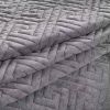 Velvet Microfiber Polyester Reversible 3-Piece Quilt Set