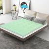 3-inch Thick Green Ergonomic Breathable Air Foam Mattress Topper