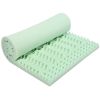 3-inch Thick Green Ergonomic Breathable Air Foam Mattress Topper
