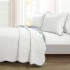 Scalloped Edge Reversible Lightweight Quilt Set