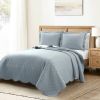 Scalloped Edge Reversible Lightweight Quilt Set