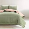 Soft Lightweight Reversible Quilted Comforter Set