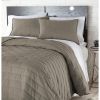 Modern Brick Stitch Microfiber Reversible Comforter Set
