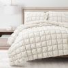 Soft Lightweight Puff Textured 3-Piece Comforter Set