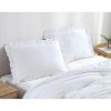 Microfiber 3-Piece Comforter Set with Ruffled Edge Trim
