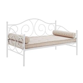 White Metal Day Bed Frame (size: Twin)