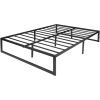 14-Inch High Heavy Duty Black Metal Platform Bed Frame