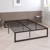14-Inch High Heavy Duty Black Metal Platform Bed Frame
