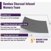 Charcoal Infused Memory Foam Mattress with Removable Cover