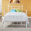 Metal Platform Bed with Headboard and Footboard