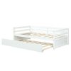 Dorm Style Trundle Daybed Platform Bed Frame