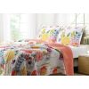 Cotton Quilt Set Multi-Color Floral Pattern