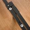 9-Leg Adjustable Metal Bed Frame with Headboard Brackets
