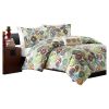 Multi Color Paisley 4 Piece Bed Bag Comforter Set