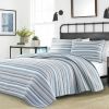 Nautical Anchor Blues 100-Percent Cotton Reversible Quilt Set
