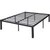 Modern 16-inch Heavy Steel Metal Platform Bed Frame