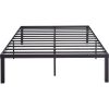 Modern 16-inch Heavy Steel Metal Platform Bed Frame