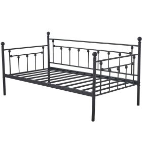 Classic Black Metal Daybed Frame (size: Twin)
