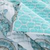 Coastal Seashells Polyester Reversible Quilt Set
