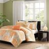 4-Piece Damask Print Comforter Set
