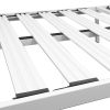 Modern Heavy Duty Metal Platform Bed Frame in White
