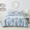 3-Piece Bed-in-a-Bag Bohemian Floral Cotton Quilt Set
