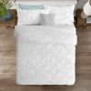 All Season Pleated Hypoallergenic Microfiber Reversible Comforter Set
